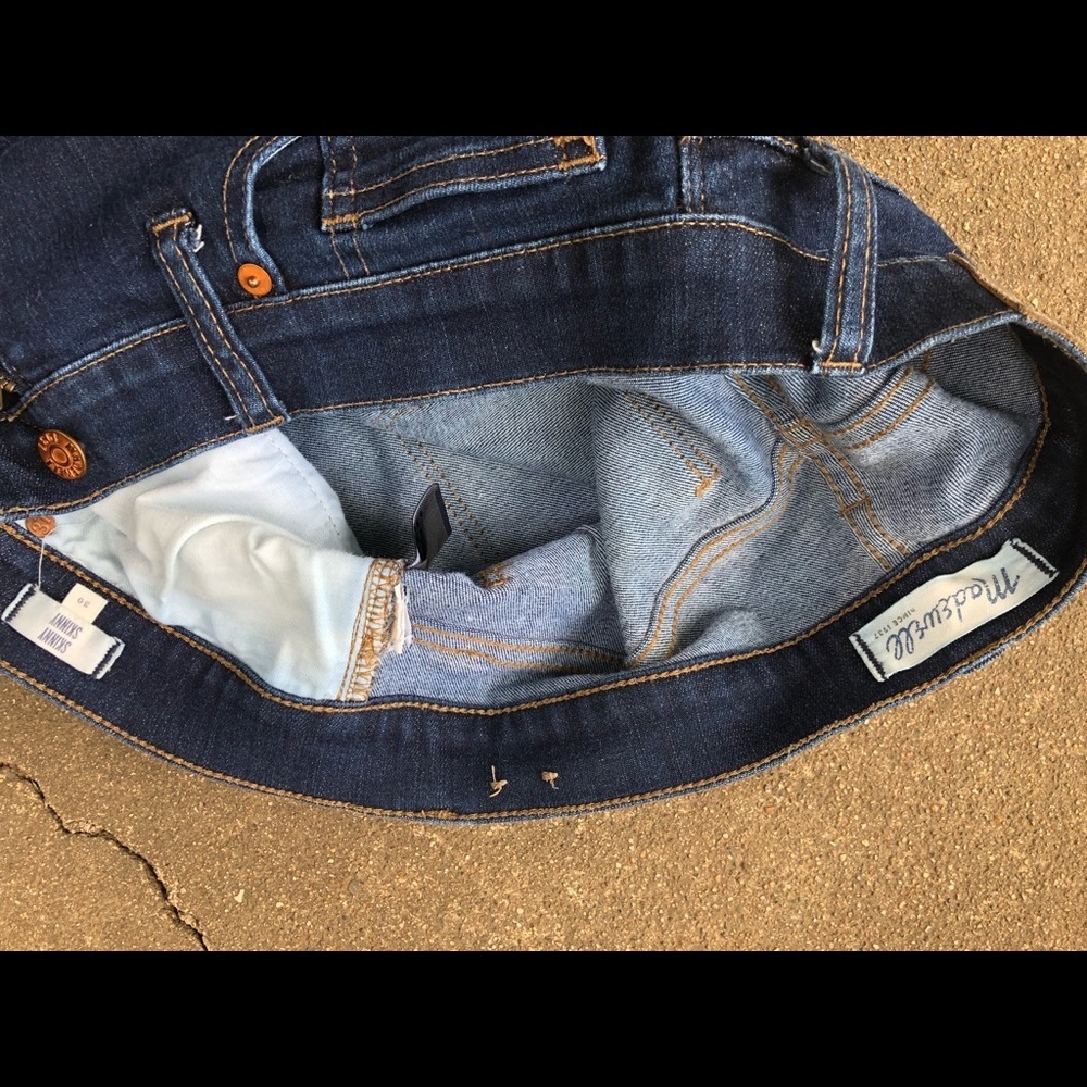 Madewell Sz 30 Skinny Skinny Dark Wash High Rise - Picture 3 of 5